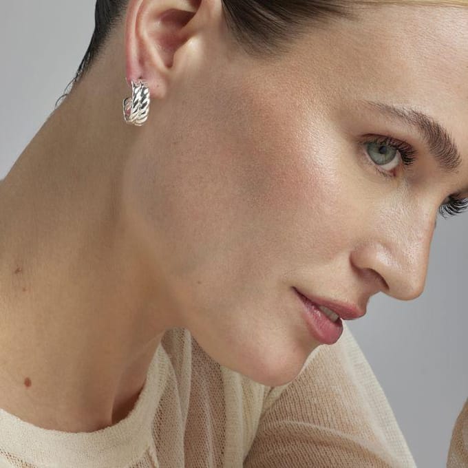 Luxenter oorbellen met zilveren afwerking - Thety