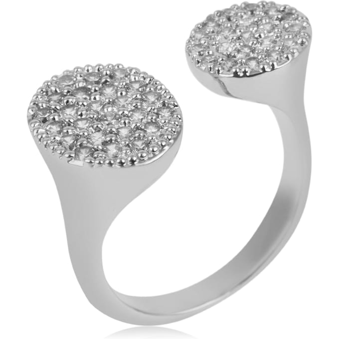 US Polo Assn Sieraden Evelyn Rhodium Ring
