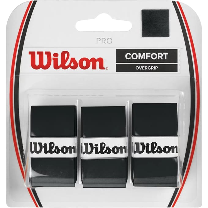 Wilson Pro Overgrip Verpakking 3 Stuks-Zwart