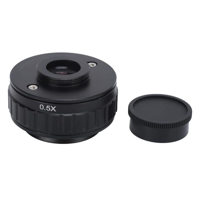 0,5X Adapterlens 38mm C-Mount Adapter Trinoculaire Stereomicroscoopbuis voor Digitale Camera Scherpstellen black