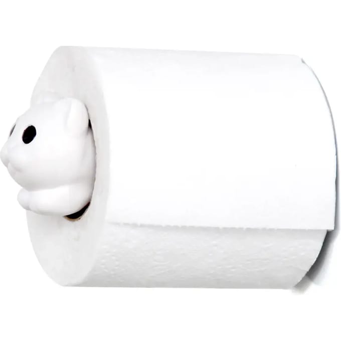 Qualy Roll Meo Toiletrolhouder - Wit