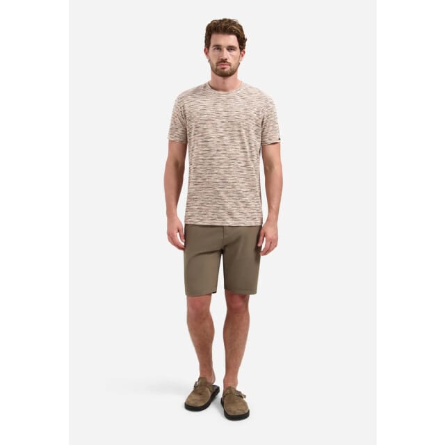 Gestreepte T-shirt met ronde hals en korte mouwen