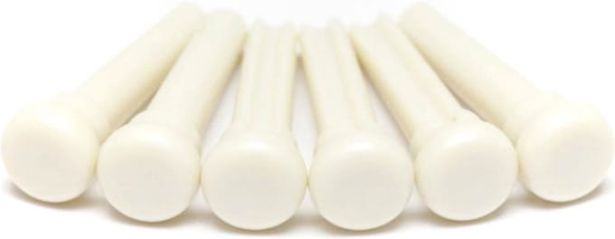 Graph Tech PP-4000-00 Witte Bridge Pins - Set van 6