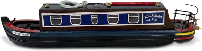 Gedetailleerd Houten IJsvoogel Model 20 cm | Grachtenboot Decoratie | Nautisch Geschenk | Volledig Gemonteerd Model