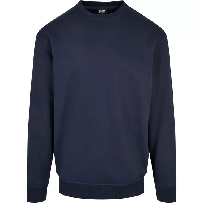 Urban Classics - Basic Crewneck sweater/trui - S - Blauw