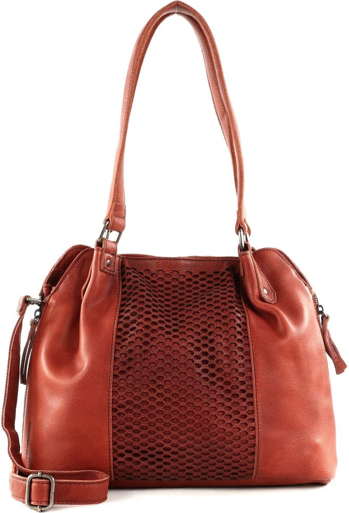 FREDsBRUDER Leren Schoudertas MY Shoulderbag Rustic Orange Terracotta