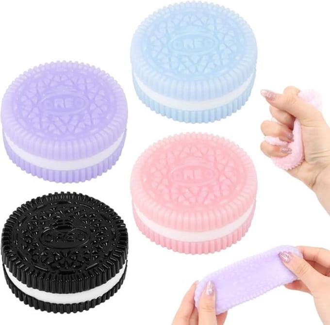 Squishy Anti-Stress - Cookies 4pcs Stress Relief - Soft Squeeze