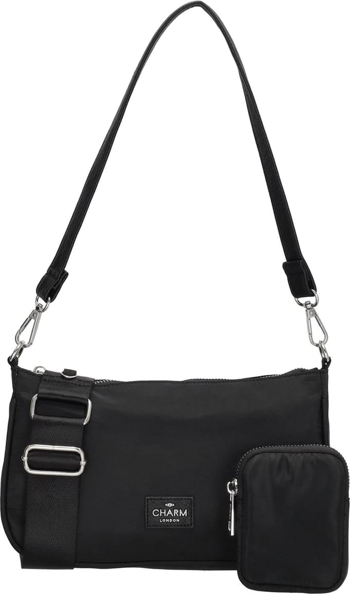 Charm London Odeon Schoudertas met Etui - Zwart