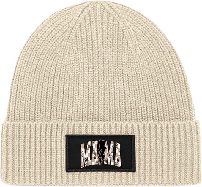 Dames muts-cadeau voor mama-one size-smiley mama-Beige