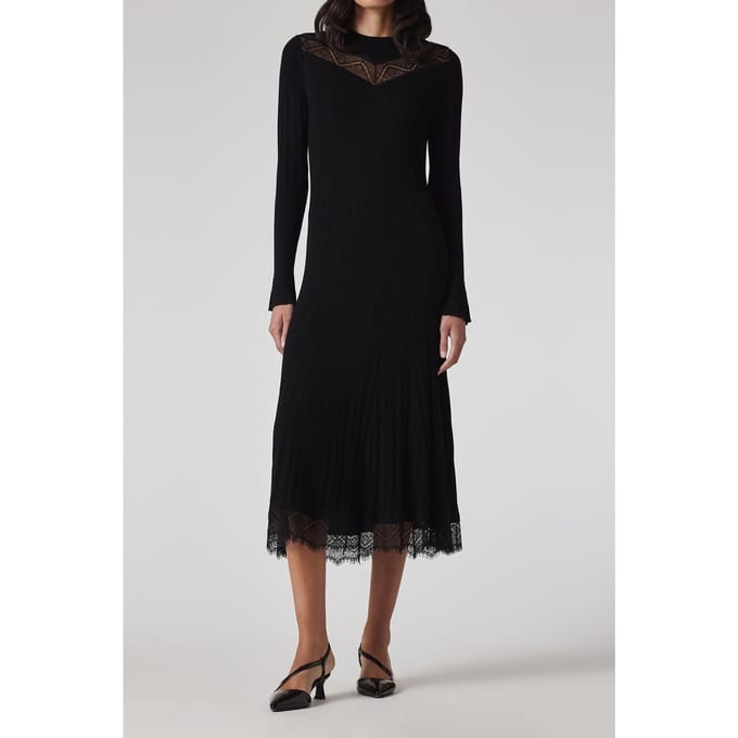 Paul Smith Knitted Dress Black Größe: S | Midikleider Outlet | Damen | Schwarz