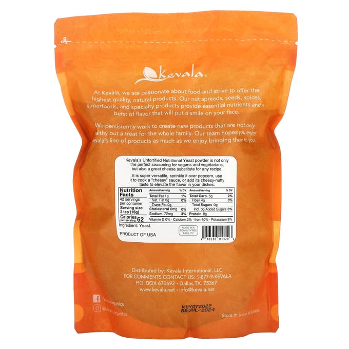 Niet-verrijkt voedingsgistpoeder, 680G (1,5 pond)