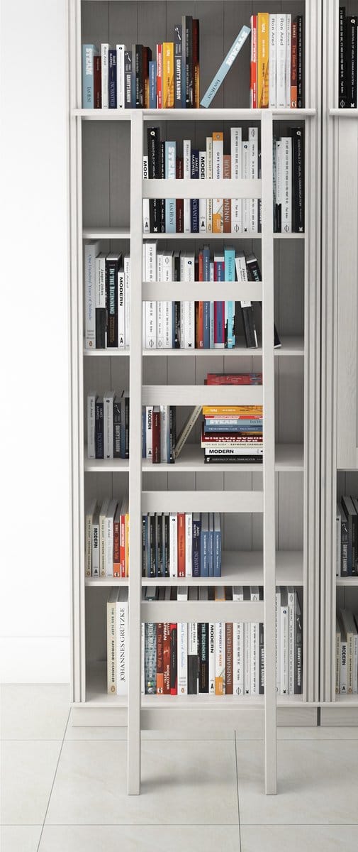 Bilbao-Boekenkastladder - Wit Grenen