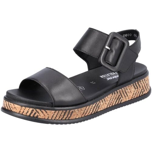 Rieker Sandalen zwart Synthetisch - Dames - Maat 38