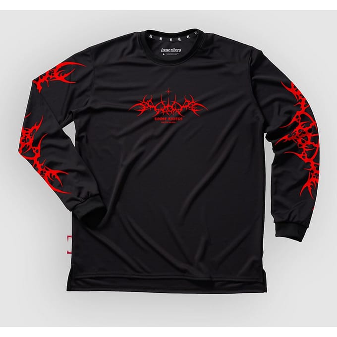 Loose Riders Tribe Long Sleeve Jersey zwart
