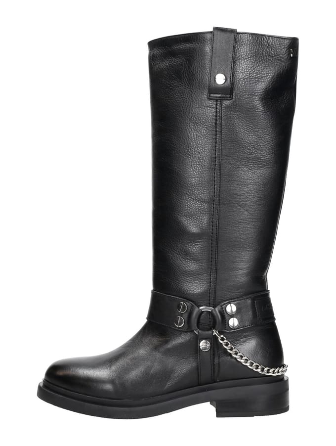 Lazamani - Leslie Dames Laarzen Leer Black - Maat 37
