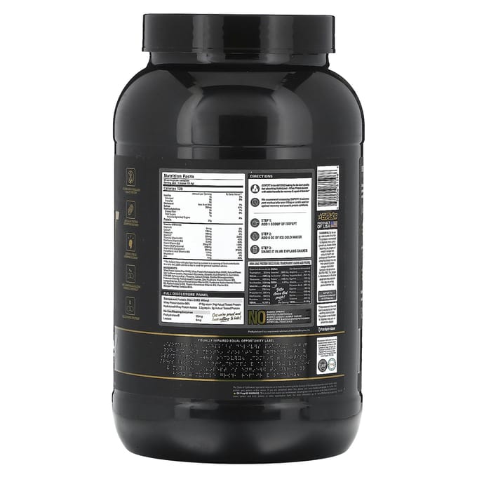 EHPlabs, IsoPept, gehydrolyseerd wei-eiwitisolaat, vanille-ijs, 2,15 lb (974 g)