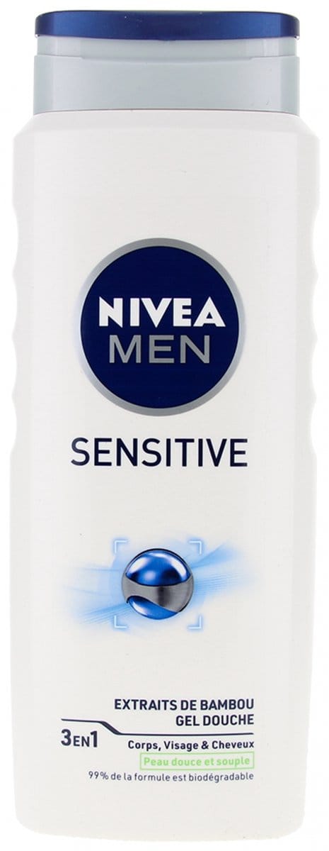 Nivea Men Sensitive 3in1 Douchegel Lichaam Gezicht en Haar 500 ml
