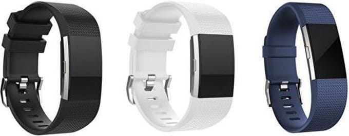 Sportbandje 3-pack Large - geschikt voor Fitbit Charge 2