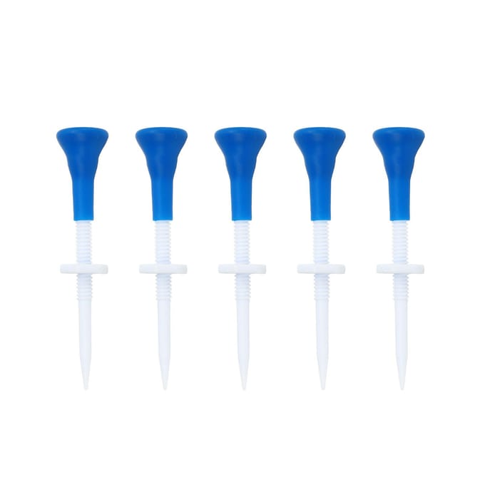 5 stuks Golf Tee Hoogte Verstelbaar Stabiel Blauw Golf Plastic Tees voor Golf Oefeningen blue