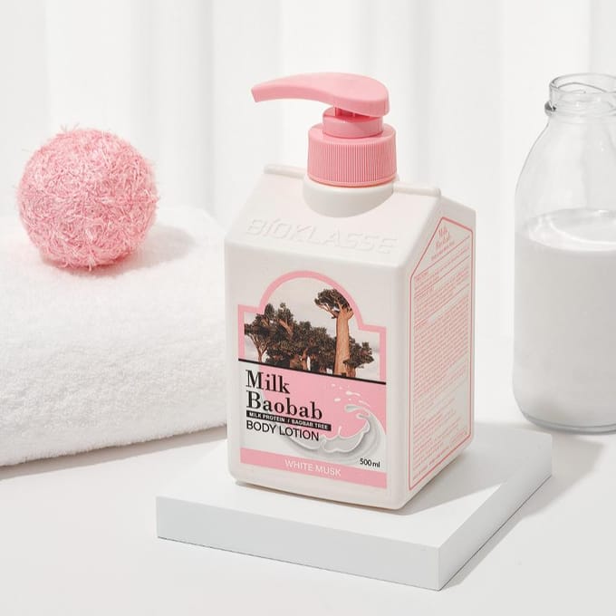 [Melk Baobab] Originele Body Lotion Witte Musk 500ml white