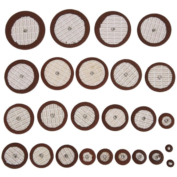 25 stuks Multi Maat Sax Lederen Pads Vervangingsset voor Tenor Saxofoon gray