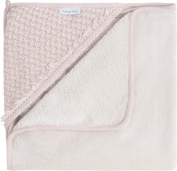 Baby's Only Wikkeldeken Happiness - Oud Roze/Ecru - 75x75 cm