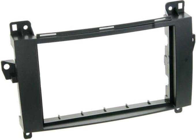 2-DIN Paneel Mercedes Benz A / B Klasse / Viano / Vito Kleur: Zwart