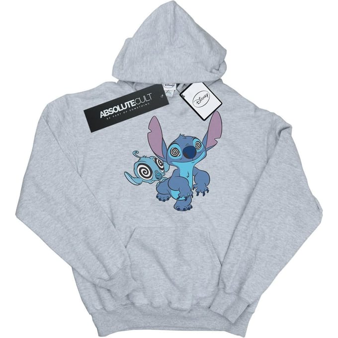 Disney Heren Lilo en Stitch Hypnotized Hoodie (Sportgrijs)