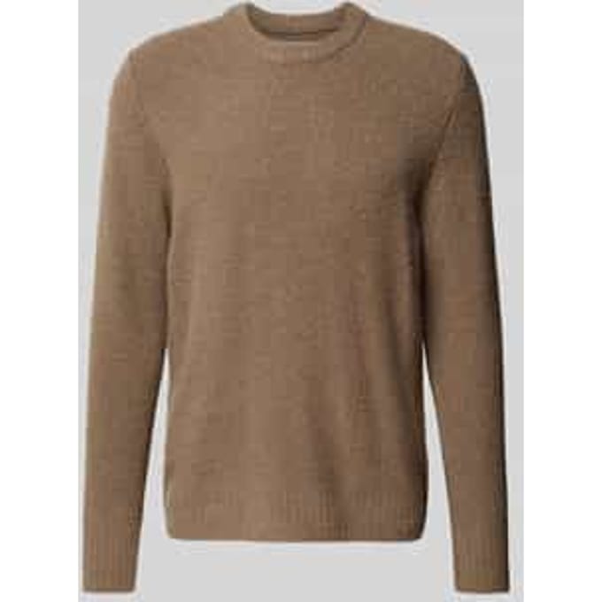 Gebreide pullover met ronde hals, model 'Andy'