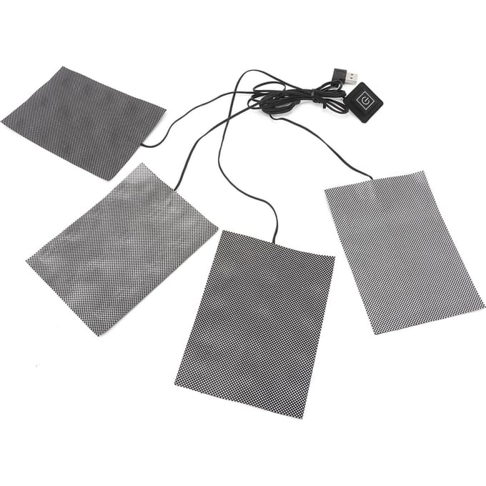 Elektrisch Kleding Verwarmingskussen 4 in 1 Verwarmingstabletten Grafeen 3 Instelbare Temperatuur USB-Gevoed gray