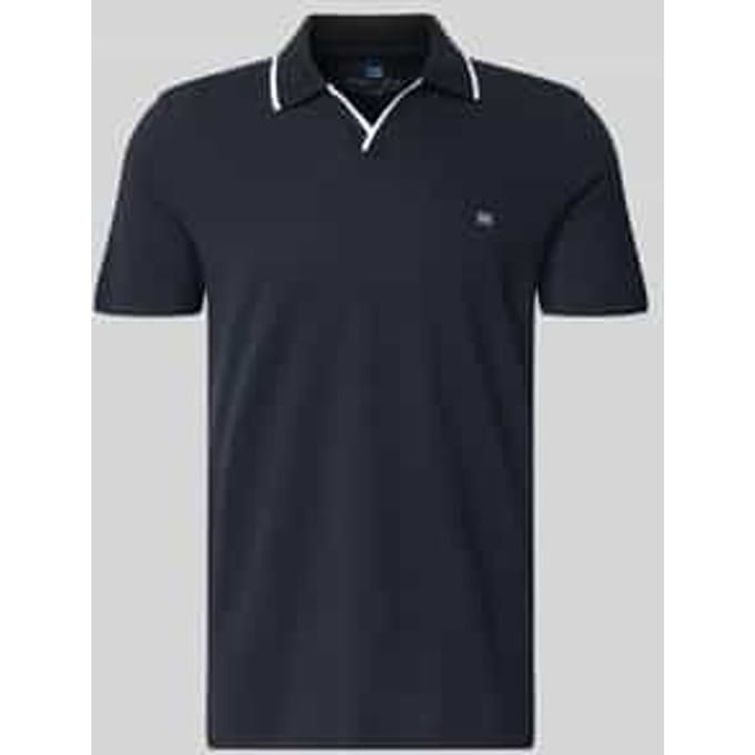 modern fit poloshirt met logo-stitching