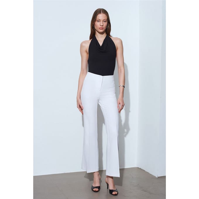 Dames Hoge Taille Flared Broek