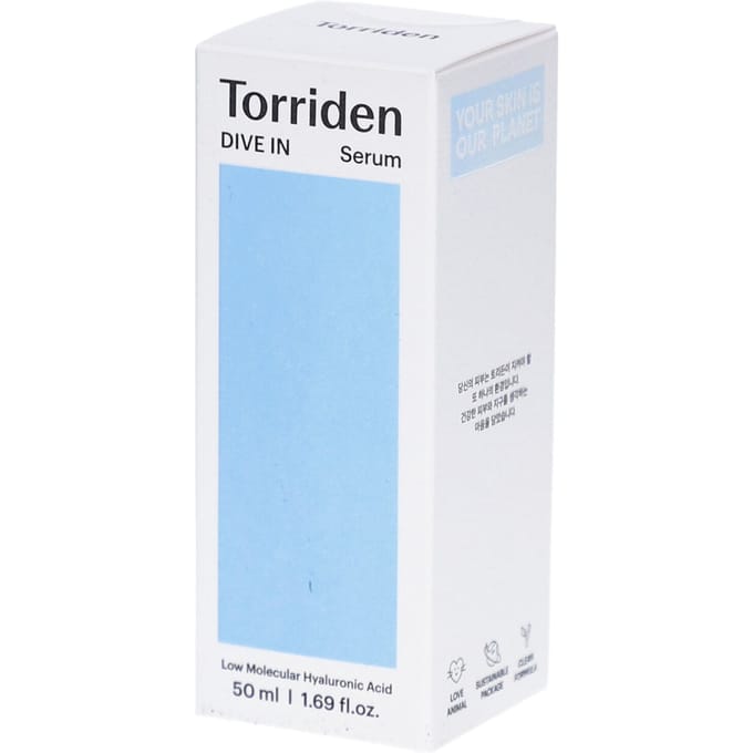 Torriden Dive In Low Molecular Hyaluronzuur huidserum Hydraterend serum Dames 50 ml
