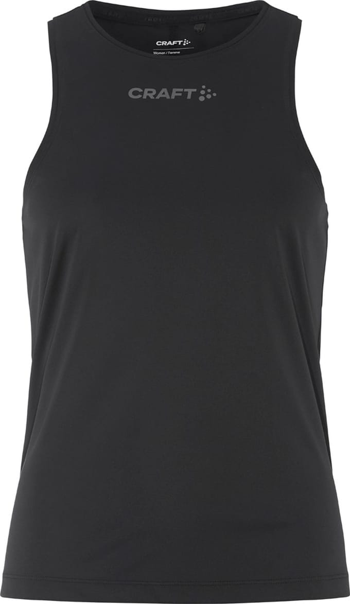 CRAFT CORE ESSENCE SINGLET 2 W Dames Sportshirt - Zwart