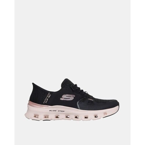 Skechers Glide-Step Pro Radiant Stride Dames Zwart Mesh/Roségouden Accent Sneakers