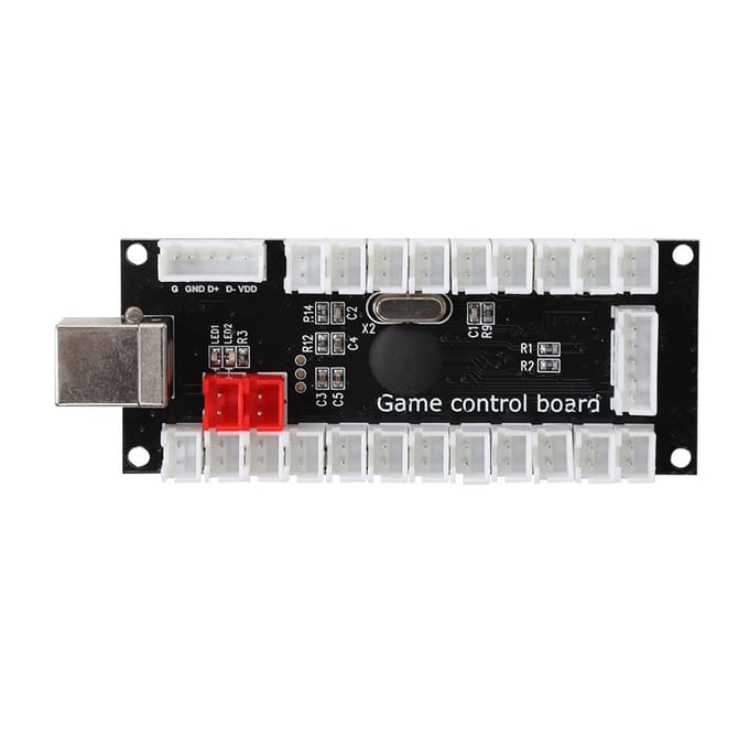 Contrôleur Encodeur USB de Jeu d'Arcade avec Boîtier en Cristal Acrylique pour Raspberry Pi et PC Mainframe882C 882C
