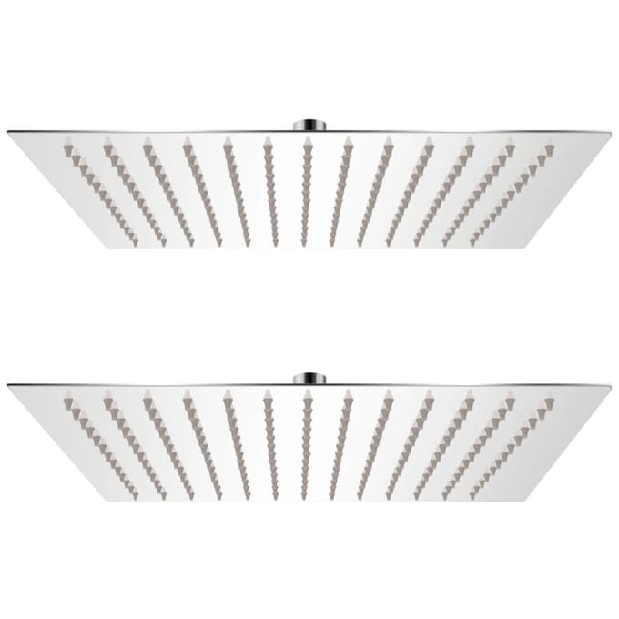 vidaXL - Regendouchekop - 2 - st - 25x25 - cm - roestvrij - staal