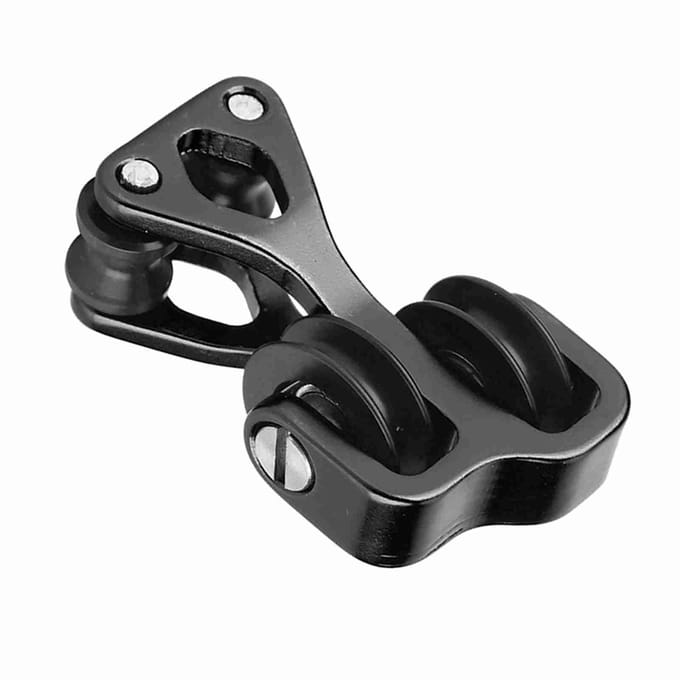 Glissière de câble pour arc à poulies d'archerie en alliage d'aluminium Séparateur de corde Rouleau Glisseur Black