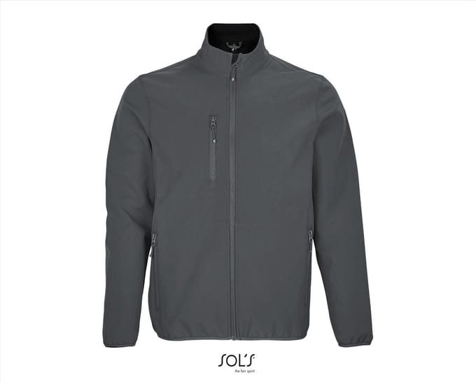 SOL'S Men´s Falcon Zipped Softshell Jacket L03827 - Charcoal Grey (Solid) - M