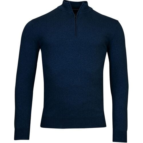 Baileys Trui Half Zip Single Knit Near Uni Color Dark Blue / male