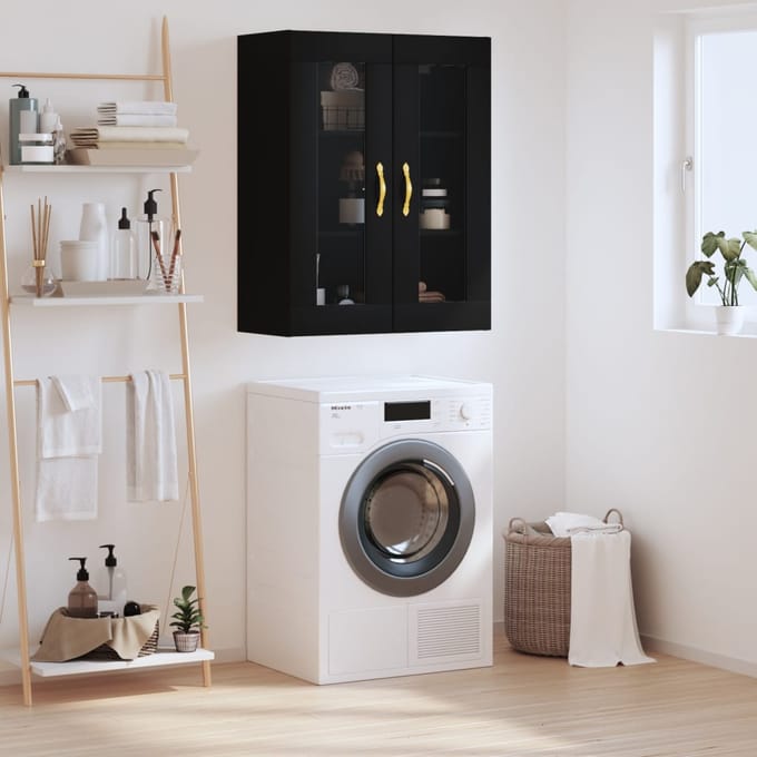 vidaXL - Hangkast - 69,5x34x90 - cm - zwart