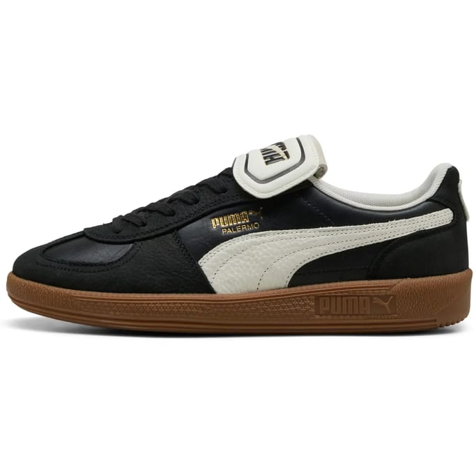 Puma Palermo Premium Sneakers Dames - Leren Sneaker - Zwart