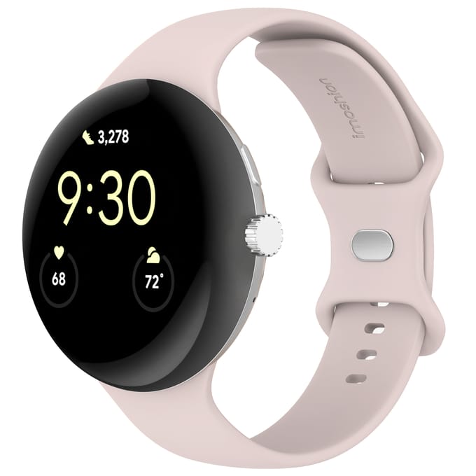imoshion Siliconen⁺ bandje voor de Google Pixel Watch 5 / 4 / 3 (45 mm) - Maat S - Roze