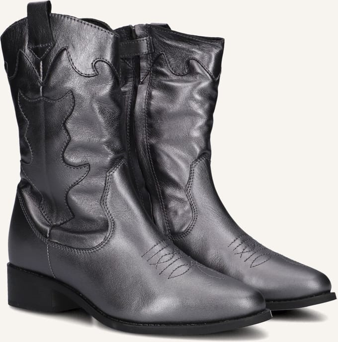 Wysh Winnie Laarzen - Leatherlook - Meisjes - Zilver - Maat 32