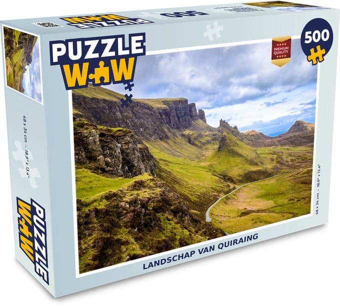 Puzzel Landschap van Quiraing - Legpuzzel - Puzzel 500 stukjes