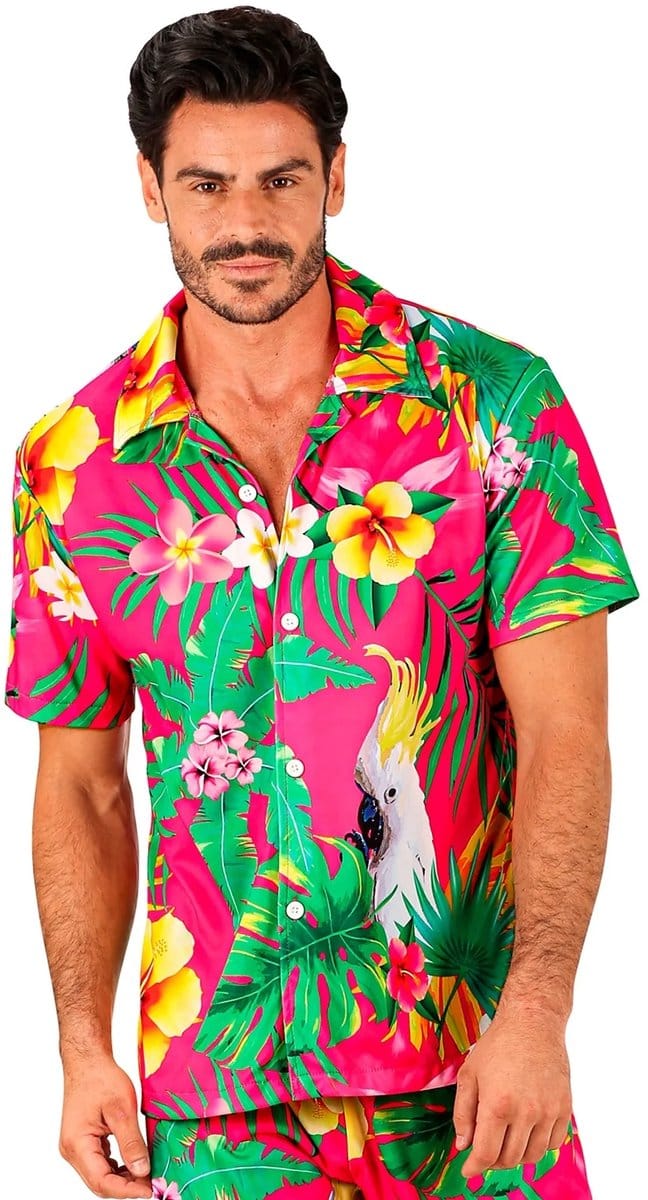 Zomer partyshirt Parrot