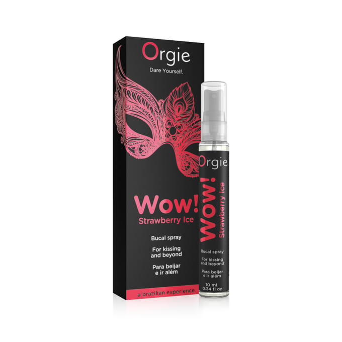Orgie - Wow! Strawberry Ice - Bucal Spray - 0.34 fl oz / 10 ml