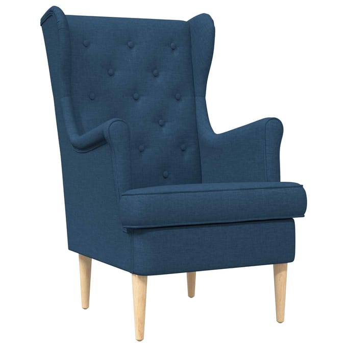 vidaXL - Fauteuil - Blauw - Stof