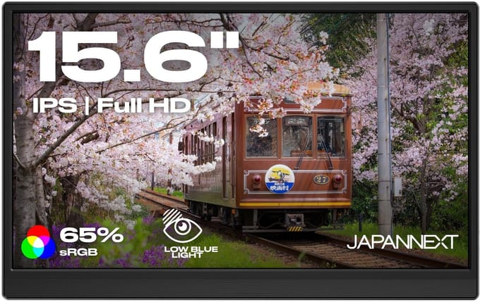 JAPANNEXT Draagbare Monitor 15.6" IPS Full HD (1920x1080) | JN-MD-i156F-LE