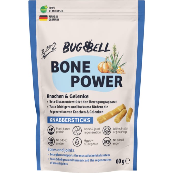 60g BugBell Bone Power knabbelstaafjes hondensnacks